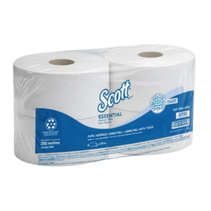PAPEL HIGIENICO JUMBO ROLL SCOTT PERFUMADO FARDO 6X250 MTS