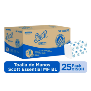 TOALLA SCOTT AIRFLEX MULTI-FOLD, CAJA 25X150 HJS.