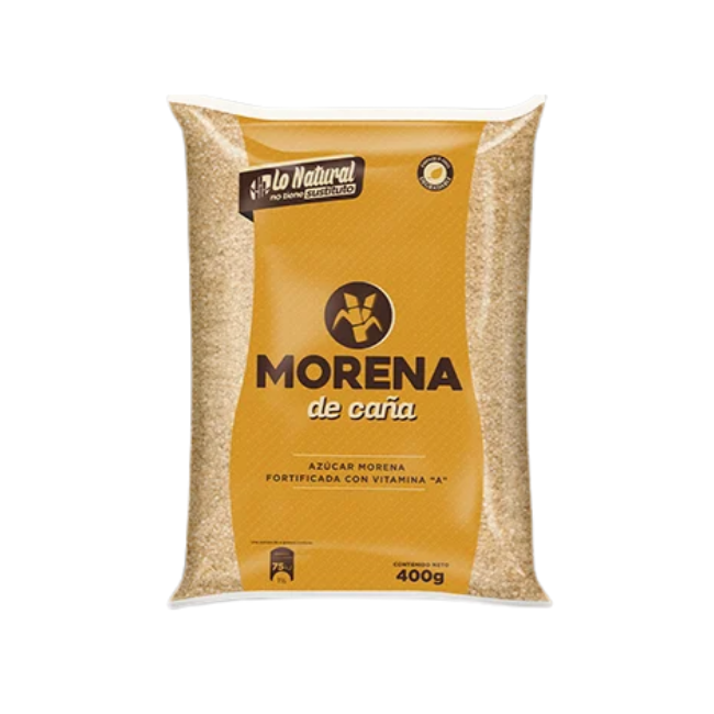 AZUCAR CAÑA REAL BOLSA 400 GRS. MORENA