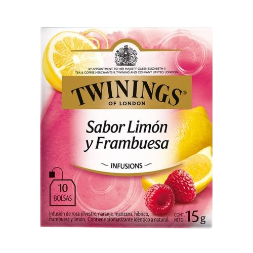 TE LIMON Y FRANGUESA TWININGS, CAJA 10*1