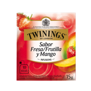 TE FRESA FRUTILLA Y MANGO TWININGS, CAJA 10*1