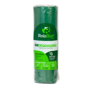 BOLSA VERDE TÑO. JARDIN 38X63 ROLOBAG ROLLO,  15*1