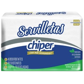 SERVILLETA CUADRADA CHIPER PAQ. 100*1