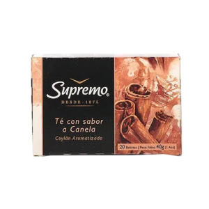TE SUPREMO CANELA, CAJA 20X1