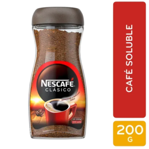 NESCAFE INSTANTANEO FRASCO, 200 GRS.