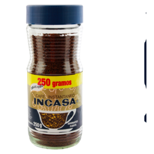 CAFÉ INSTANTANEO INCASA FRASCO 250 GRS.