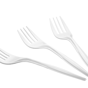 TENEDOR PLASTICO PAQUETE 25*1