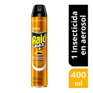 INSECTICIDA RAID MAX DORADO 400 ML.