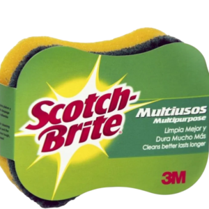 ESPONJA SCOTCH BRITE OVALA VERDE / AMARILLA