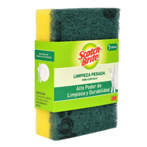 ESPONJA SCOTCH BRITE CUADRADA VERDE/ AMARILLA