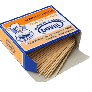PALILLO MADERA PARA  DIENTES CAJA 250*1