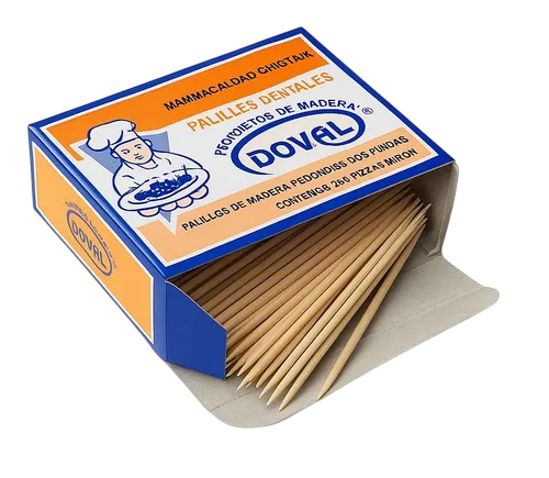 PALILLO MADERA PARA DIENTES CAJA 250*1