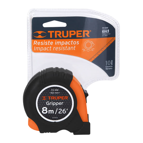 CINTA METRICA 8MTS X 25MM IMPACTO 14579 TRUPER