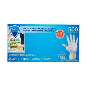 GUANTES DESECHABLES MULTIUSOS SANI GUARD 1X500 UNDS
