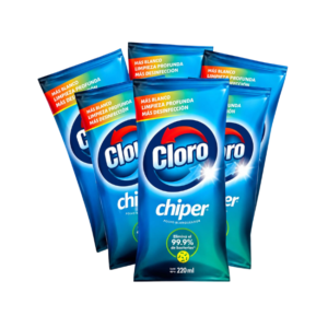 CLORO LÍQUIDO CHIPER POPULINO – PAQUETE 1 X 6 DE 210 ML