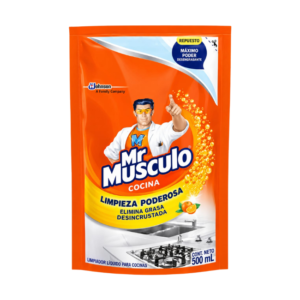 LIMPIADOR COCINA MR. MÚSCULO ANTIGRASA LIMÓN REPUESTO – 500 ML