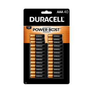 DURACELL BATERÍAS ALCALINAS AA – 40 UNIDADES