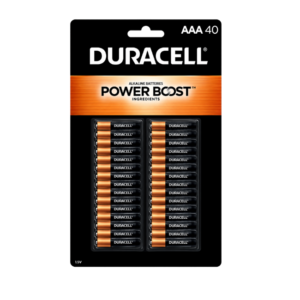 DURACELL BATERÍAS ALCALINAS AAA – 40 UNIDADES